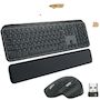 Voir la diapositive 2 : Logitech Combo clavier et souris Logitech MX Keys pour entreprise - sans fil, Bluetooth, QWERTZ, graphite