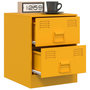 Voir la diapositive 4 : VIDAXL Tables de chevet 2 pcs jaune 34,5x39x44 cm acier