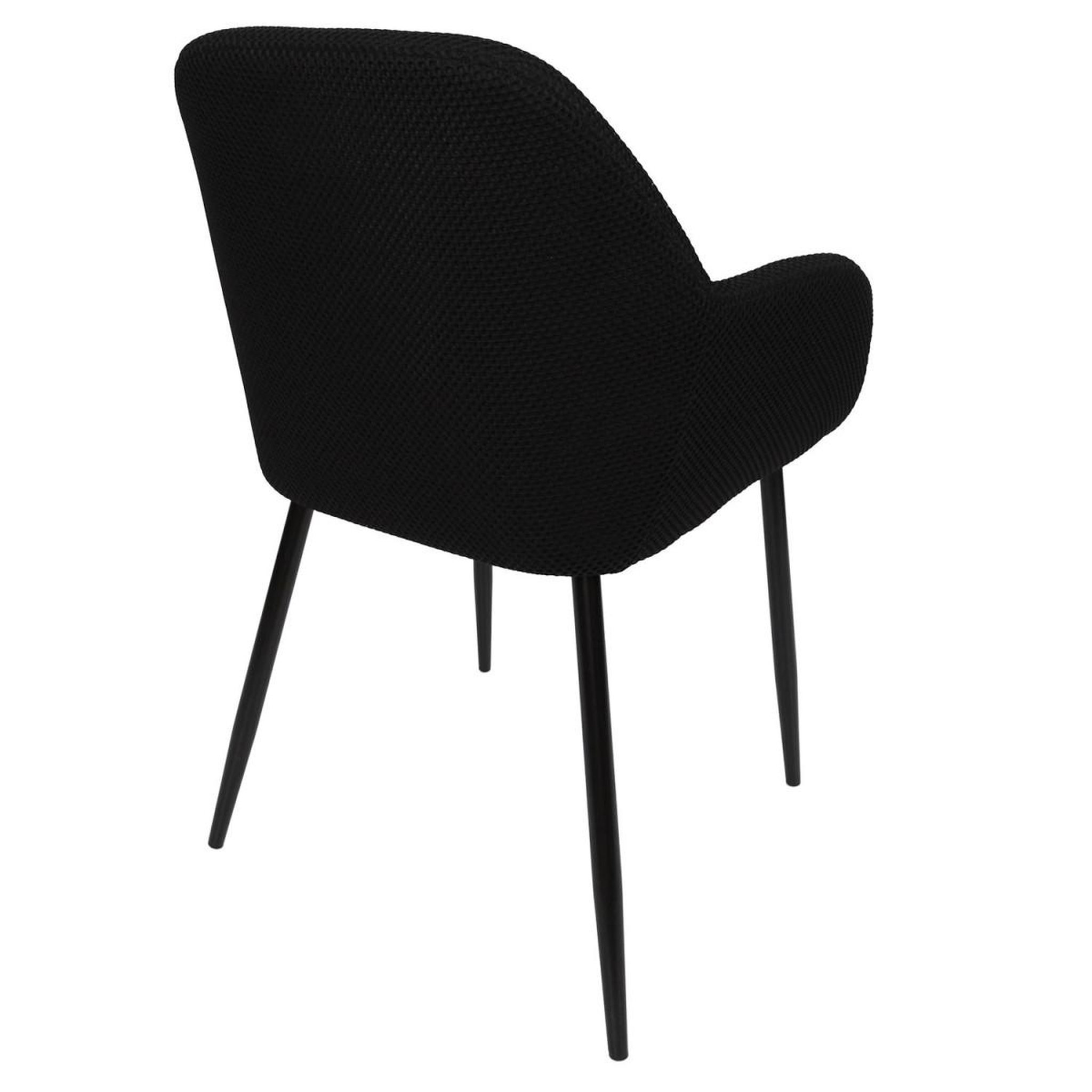 Voir la diapositive 5 : The Home Deco Factory Lot de 2 chaises fauteuil  atome  85cm noir