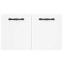 Voir la diapositive 5 : VIDAXL Armoire murale Blanc 60x36,5x35 cm Bois d'ingenierie