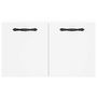 Voir la diapositive 5 : VIDAXL Armoire murale Blanc 60x36,5x35 cm Bois d'ingenierie