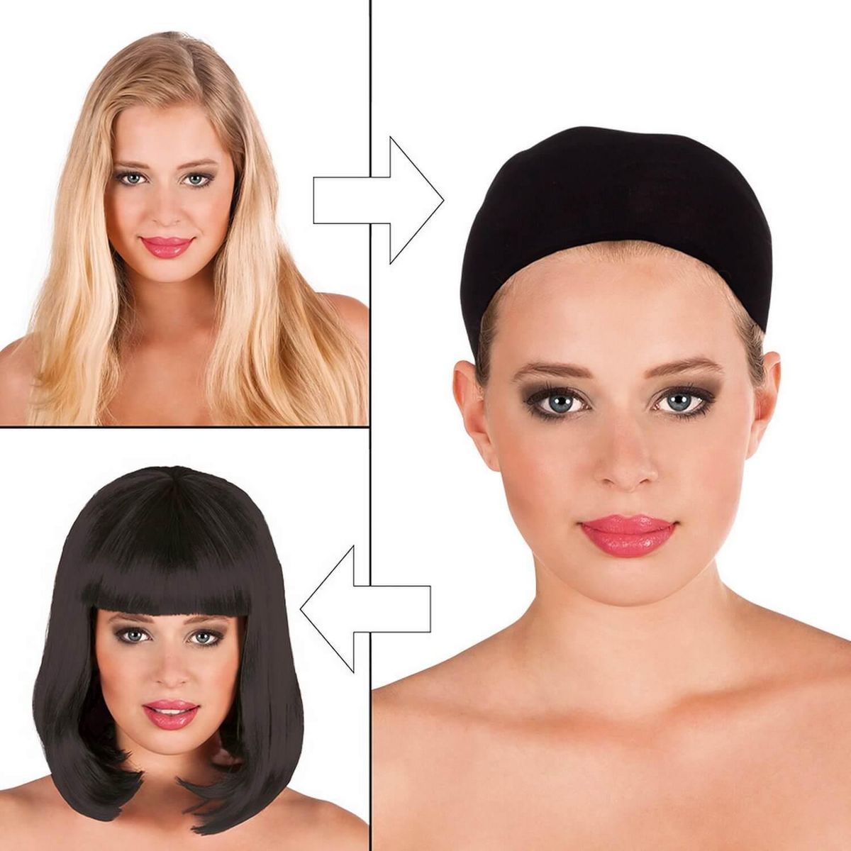 Boland Filet à cheveux noir pour perruque