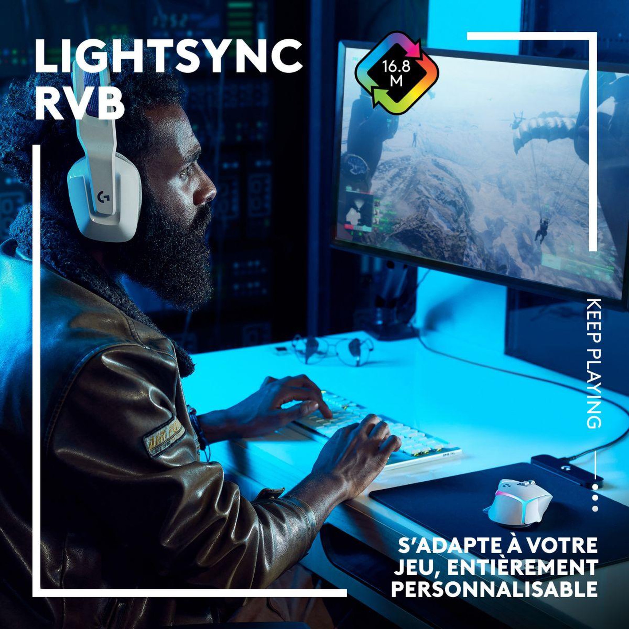Voir la diapositive 5 : Logitech Souris Gamer Sans Fil G502X PLUS Lightspeed RVB Blanc