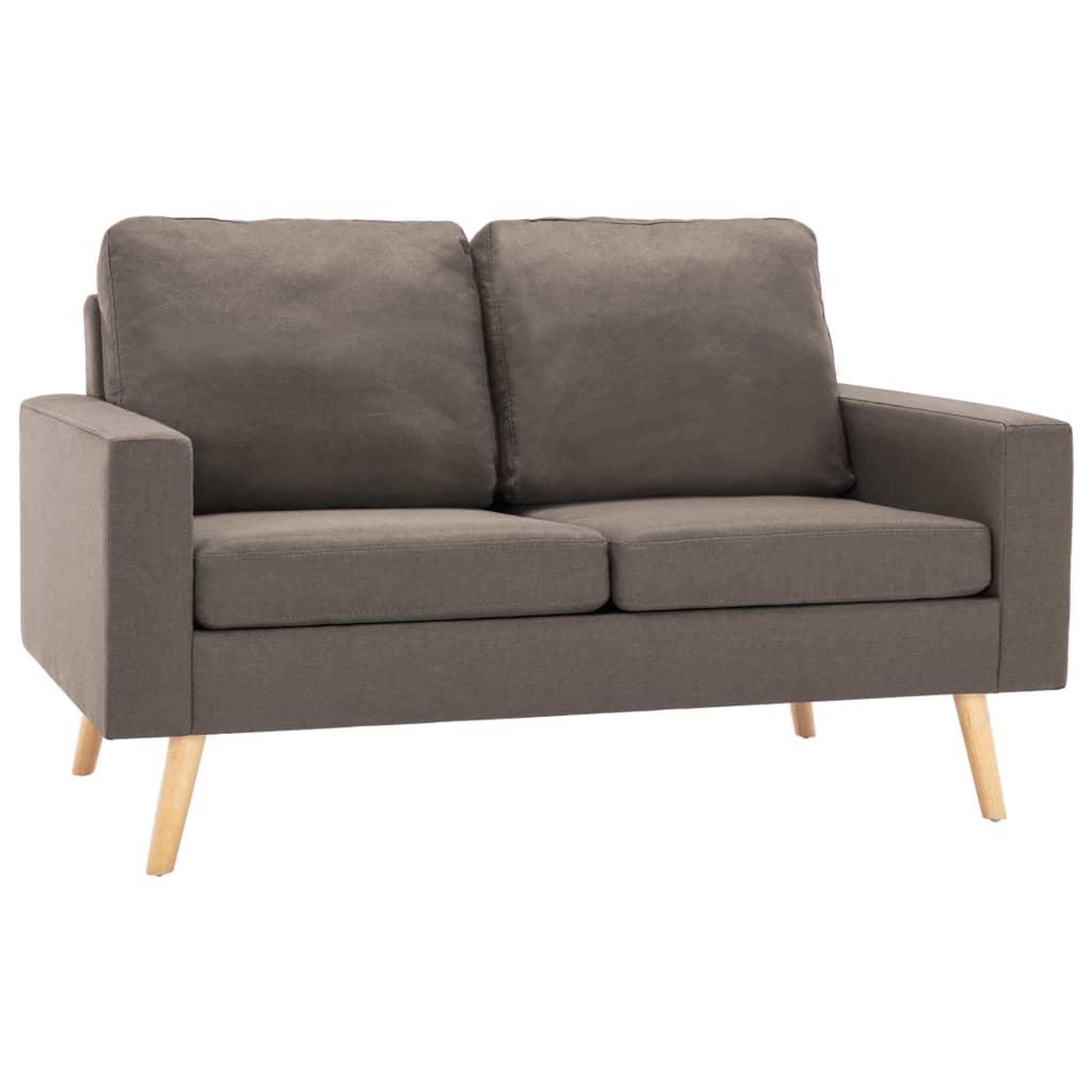 Voir la diapositive 2 : VIDAXL Ensemble de canapes 2 pcs Tissu Taupe