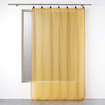 Paris Prix Rideau Voilage à Anneaux  Linka  140x240cm Jaune