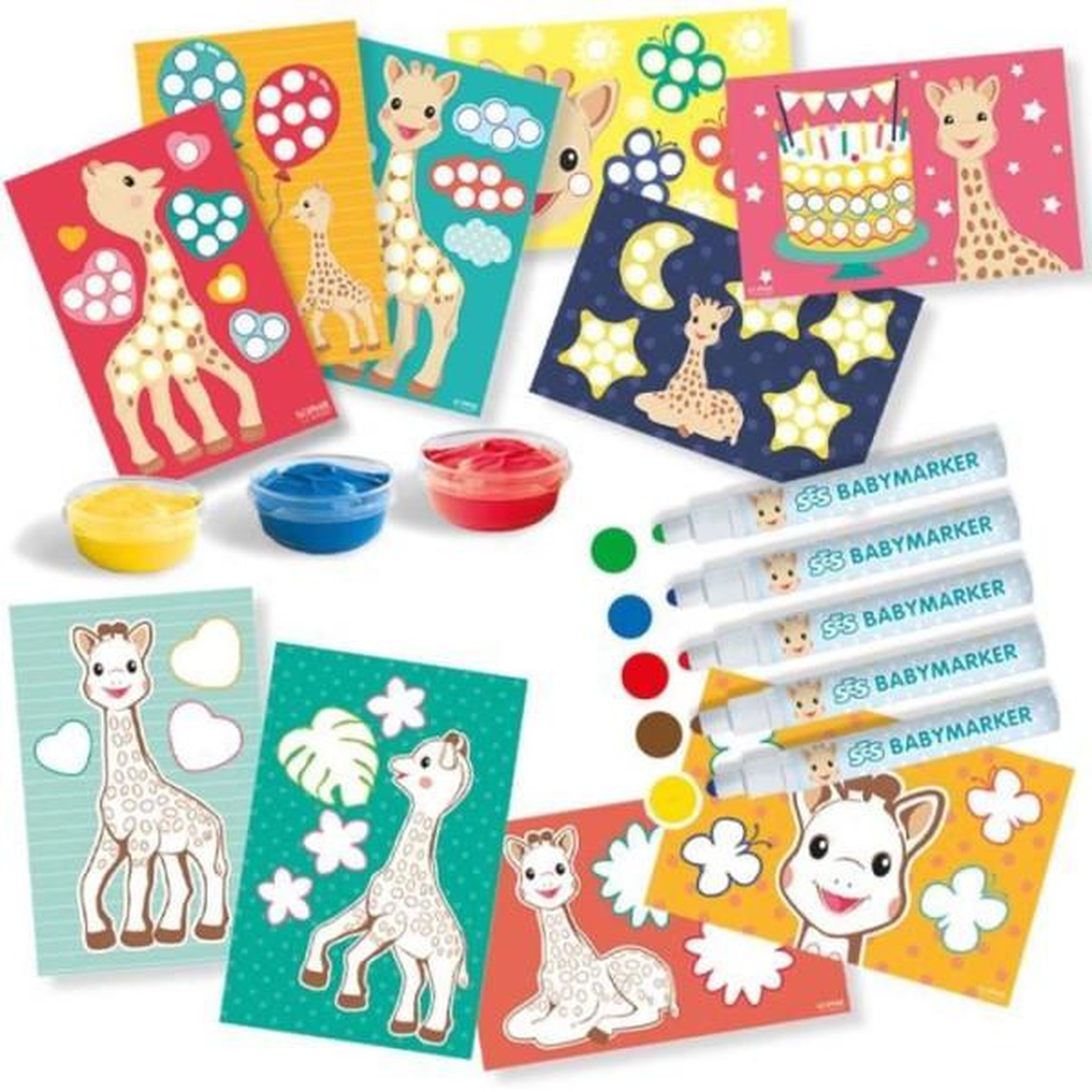 Voir la diapositive 2 : SES Creative Kit coloriage et peinture Sophie la Girafe SES CREATIVE - Pour enfant de 12 mois - Multicolore