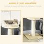 Voir la diapositive 4 : PAWHUT Arbre à chat griffoir grattoir sisal naturel plateforme d'observation corde d'escalade boule à ressort peluche beige