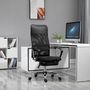 Voir la diapositive 2 : VINSETTO Fauteuil de bureau ergonomique avec coussin lombaire - repose-pieds rétractable - 65 x 60 x 119-127 cm - noir