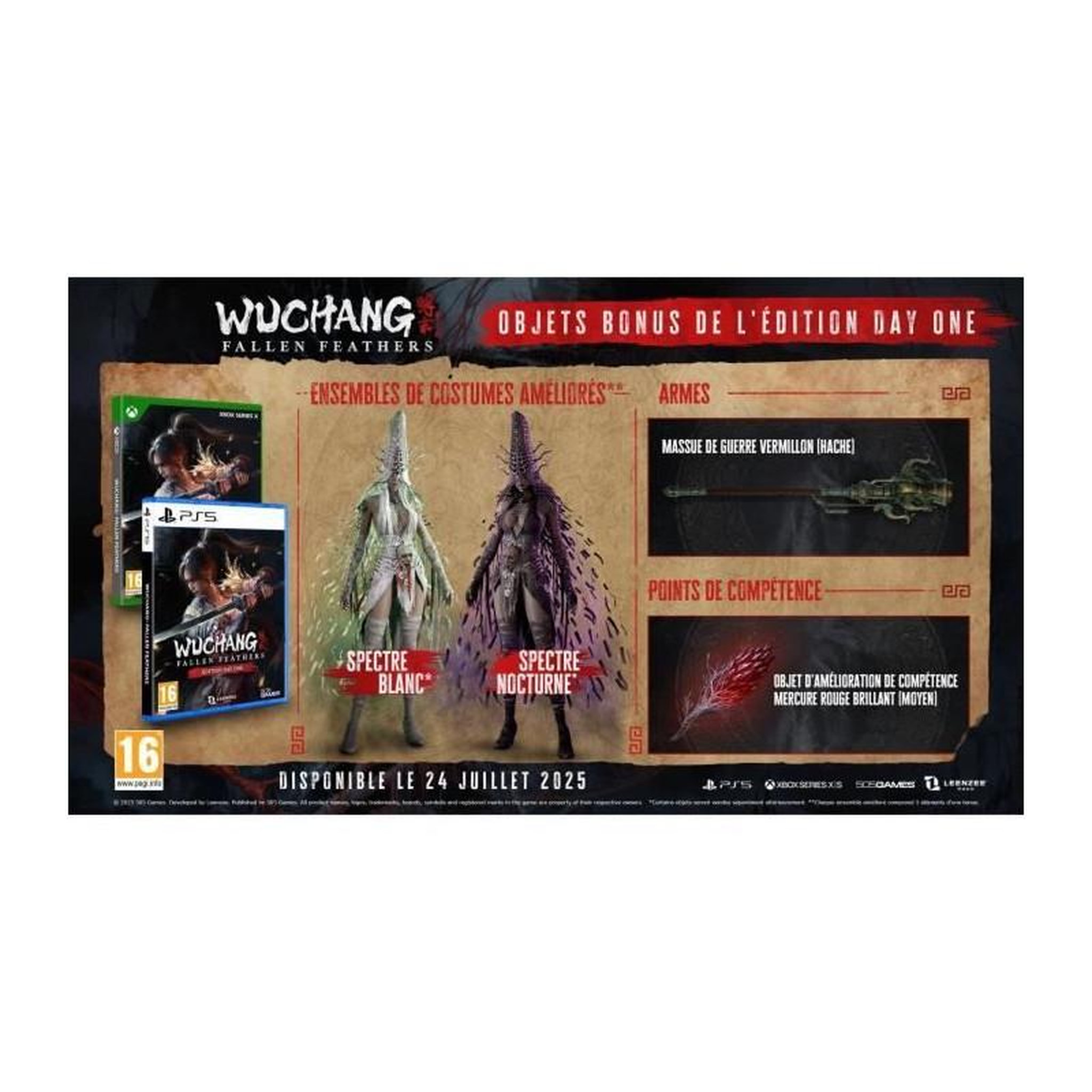 Voir la diapositive 2 : Just for games WUCHANG : Fallen Feathers - Day One Edition - Jeu Xbox Series X