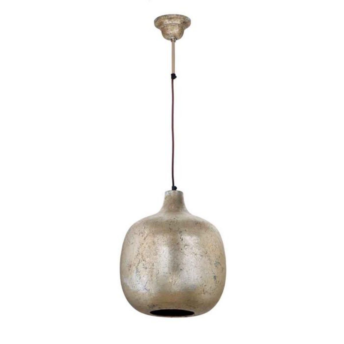 Paris Prix Lampe Suspension Design  Mican  38cm Bronze