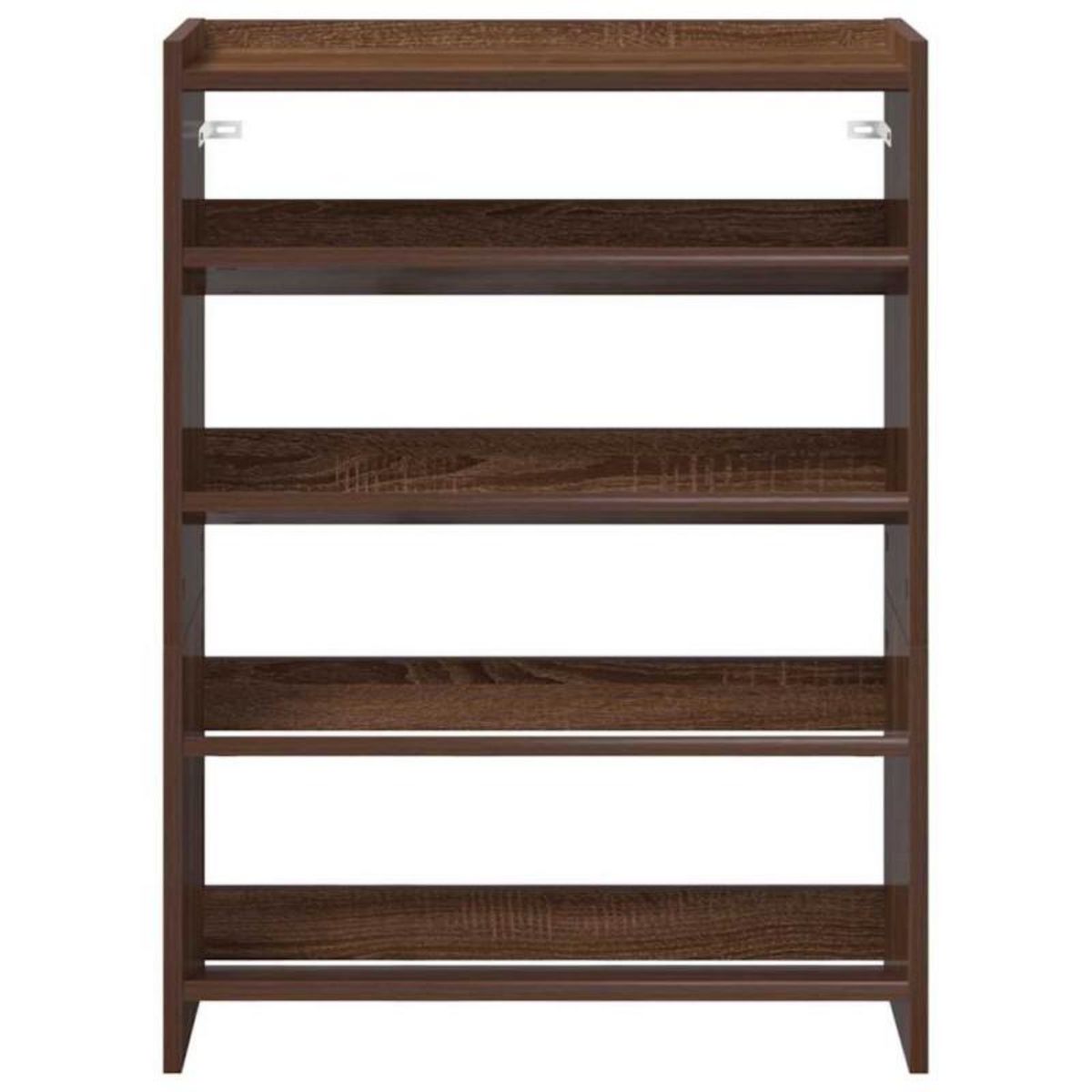 VIDAXL Étagère à chaussures chêne marron 80x25x61,5 cm bois ingénierie