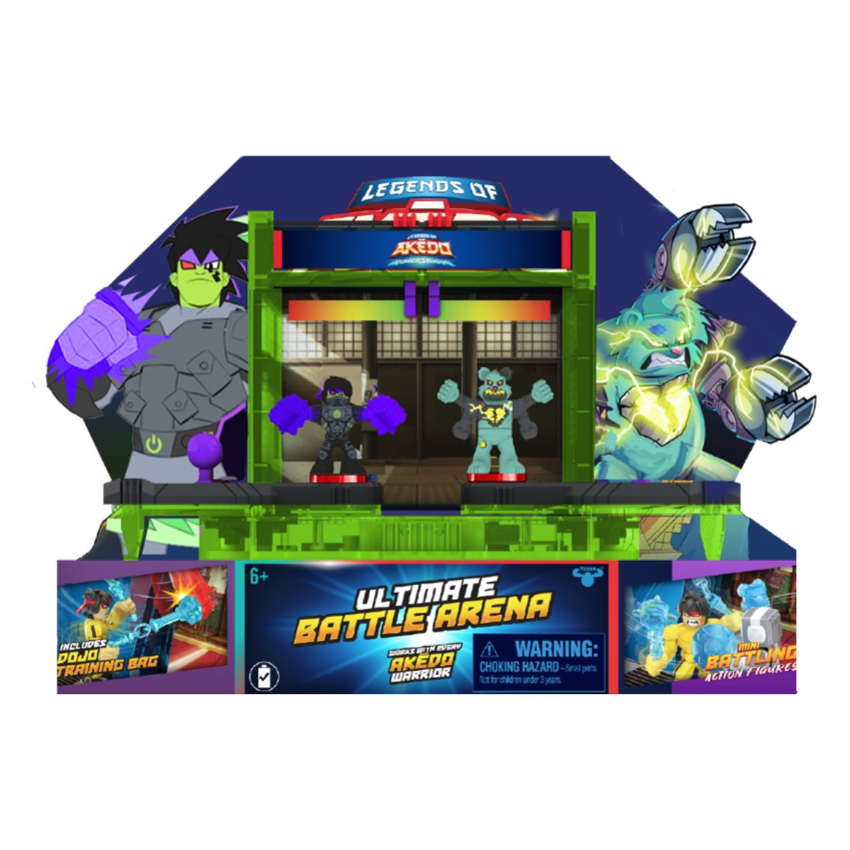 MOOSE TOYS Arène de combat Powerstorm - Akedo 