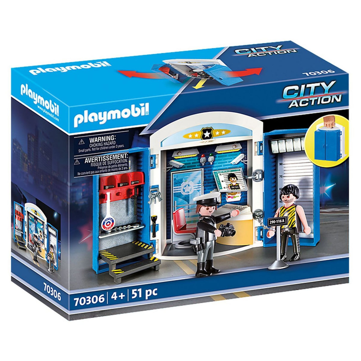 PLAYMOBIL 70306 - City Action - Coffre Commissariat de police