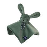 MAILOU Doudou plat lapin dorlotin 27 cm - vert sauge - Mailou