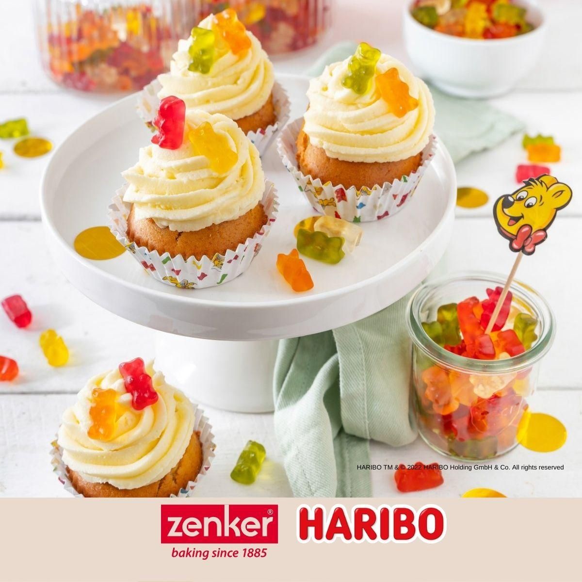 ZENKER Lot de 50 moules à muffins en papier 6 cm Zenker Haribo