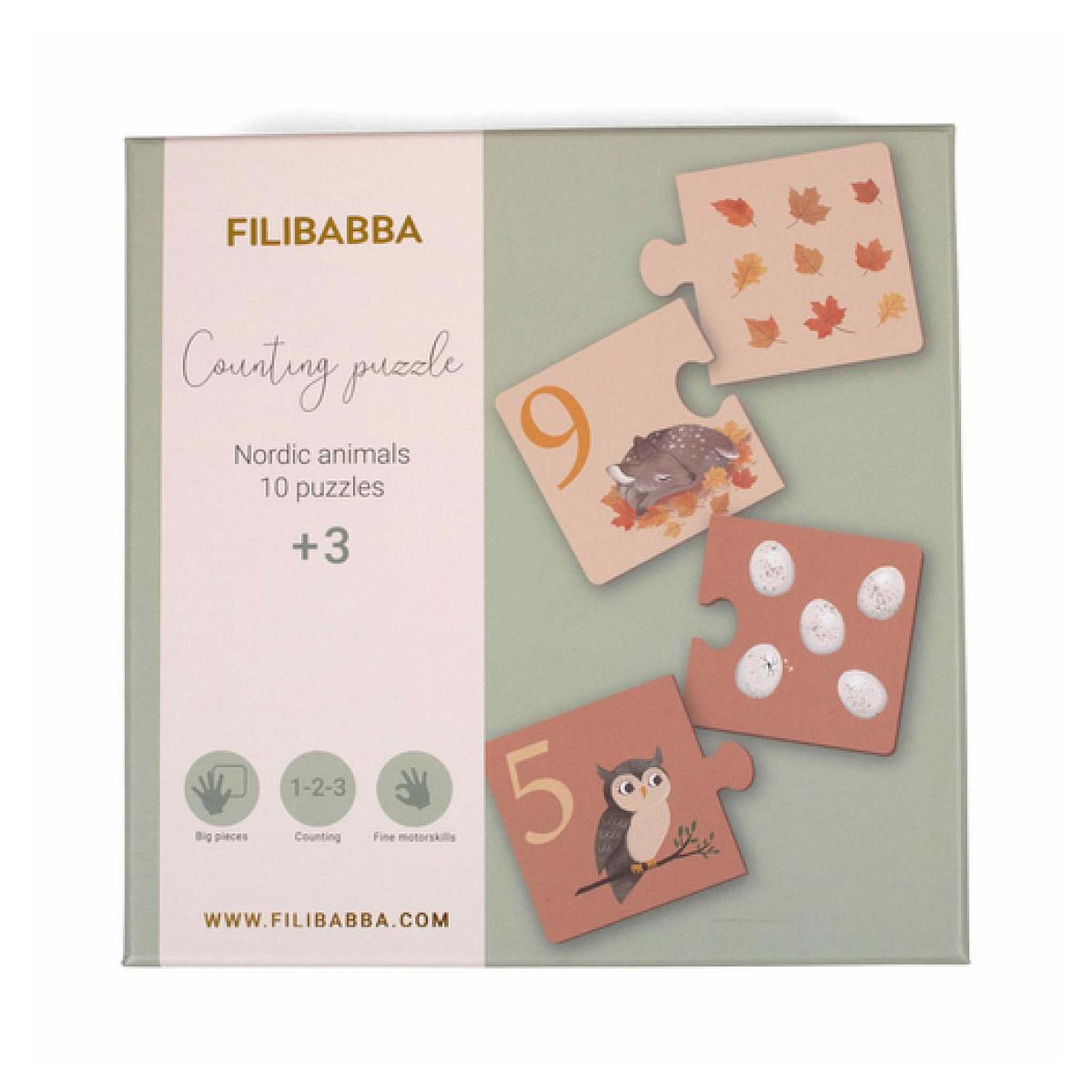 BB&CO Puzzles - apprendre a compter - animaux nordique