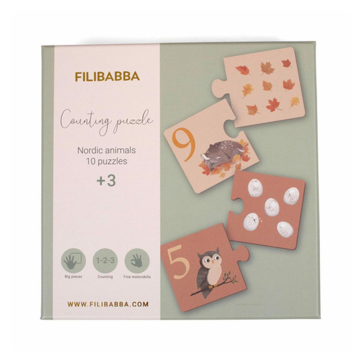 BB&CO Puzzles - apprendre a compter - animaux nordique