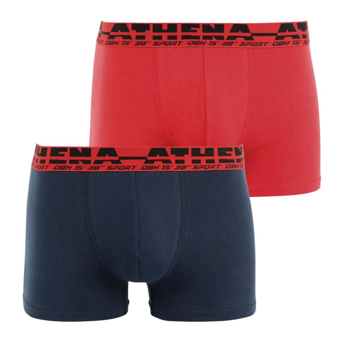 Athena Lot de 2 boxers homme Easy Sport pas cher Auchan