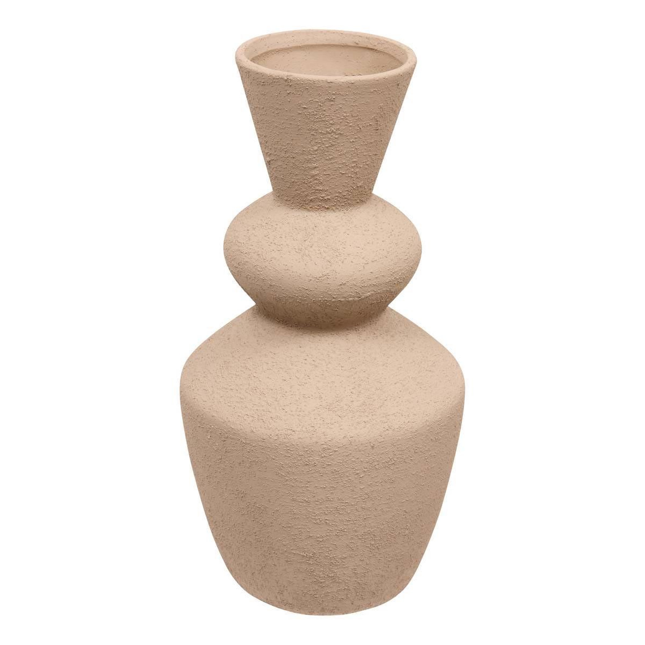 ATMOSPHERA Vase design en céramique  ezia  34cm marron