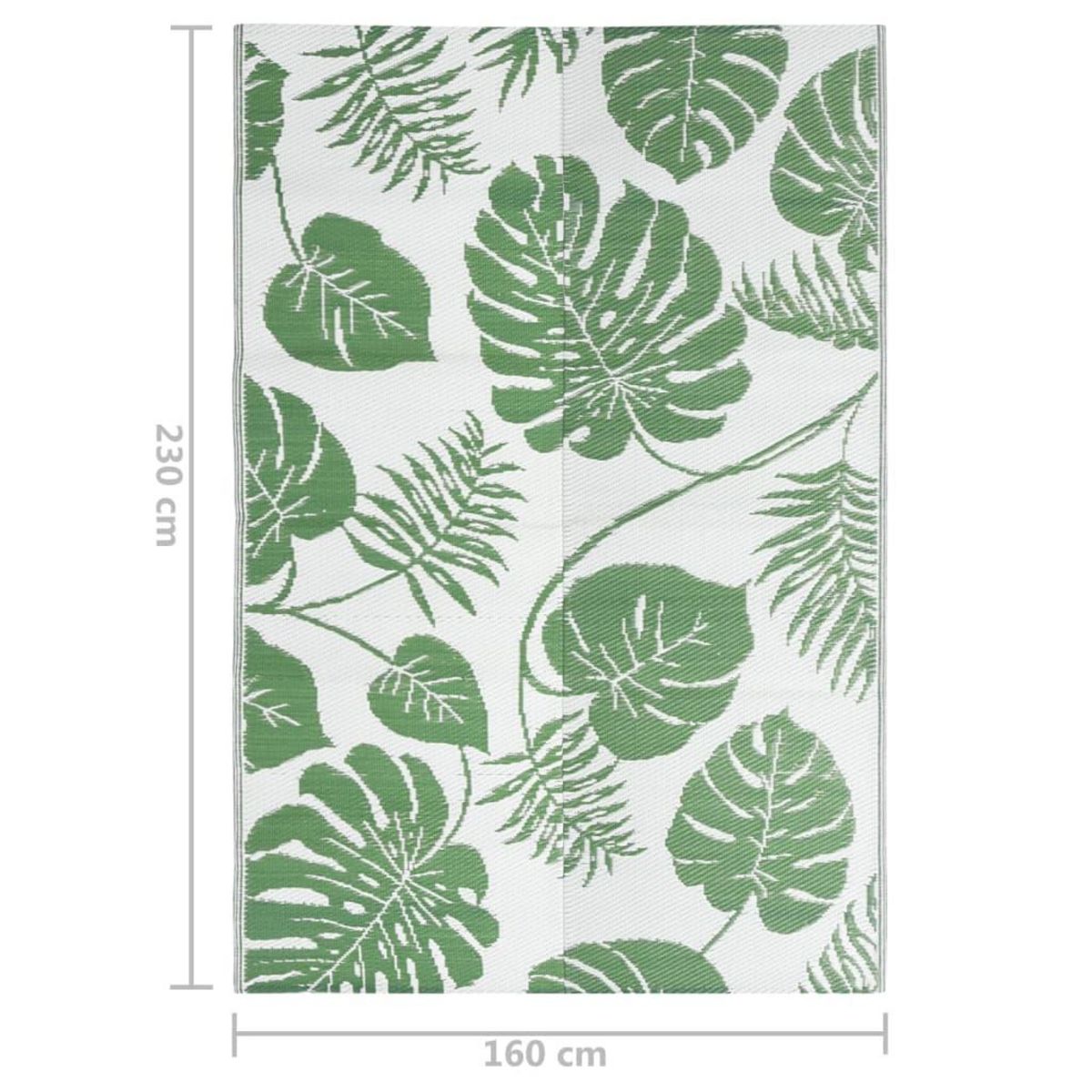 VIDAXL Tapis d'exterieur Vert 160x230 cm PP