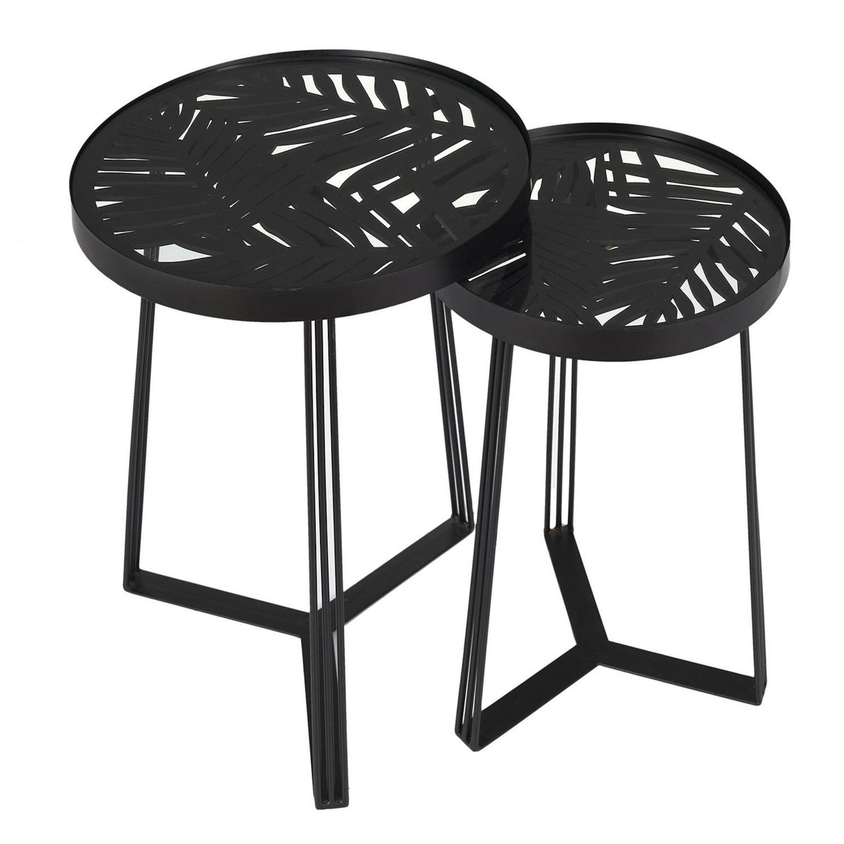 The Home Deco Factory Lot de 2 tables gigognes