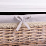 Voir la diapositive 6 : IDIMEX Table de chevet PROVENCE, 1 tiroir et 2 paniers, blanc