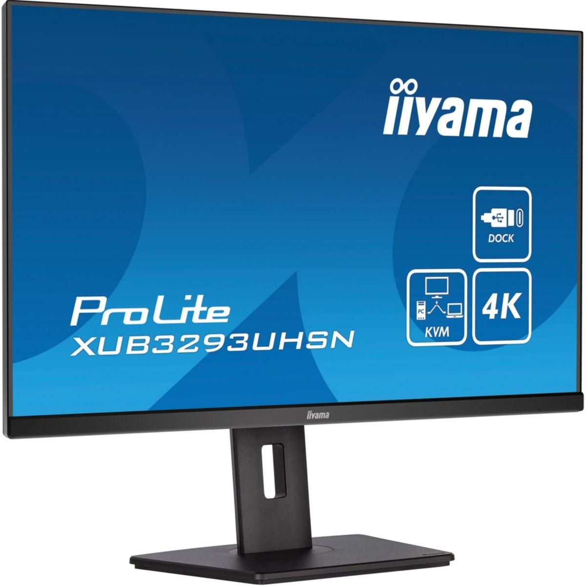 Iiyama Ecran PC 4K PROLITE XUB3293UHSN-B5 32'' Plat IPS