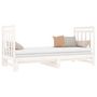 Voir la diapositive 3 : VIDAXL Lit coulissant sans matelas blanc 2x(90x190) cm