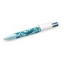 Voir la diapositive 2 : BIC Lot de 3 stylos bille 4 couleurs rétractable pointe moyenne Velours 1jaune/1bleu/1vert à motifs