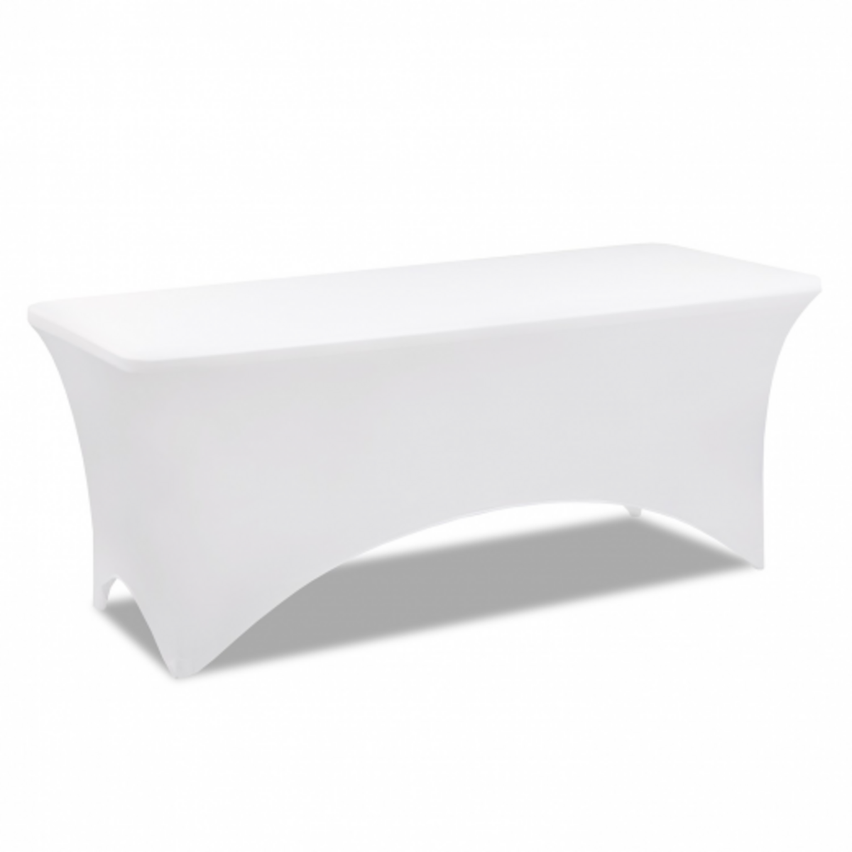 ID MARKET Housse blanche pour table pliante 180 CM