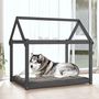 Voir la diapositive 3 : VIDAXL Lit pour chien Gris 111x80x100 cm Bois de pin solide