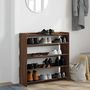 Voir la diapositive 3 : VIDAXL Étagère à chaussures chêne marron 80x25x81 cm bois ingénierie