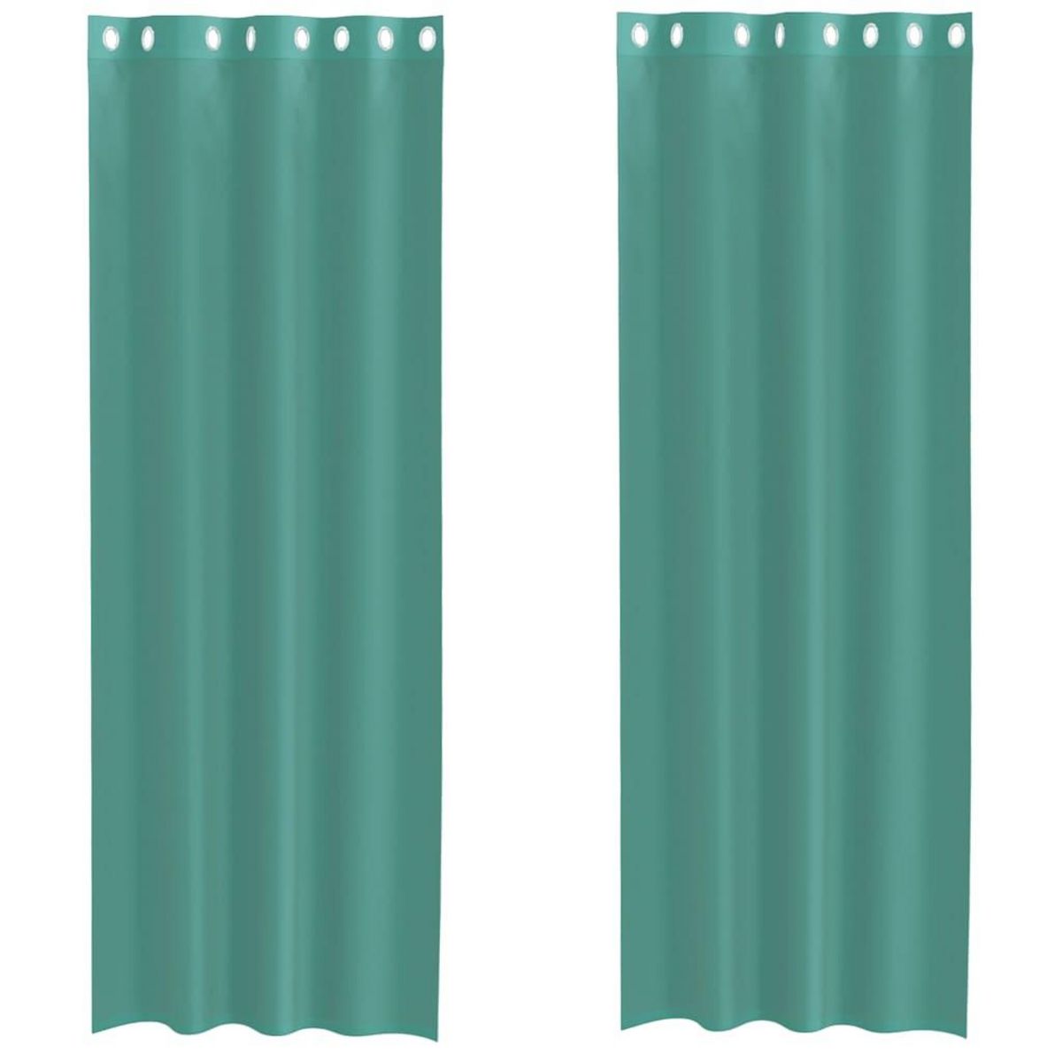 VIDAXL Rideaux en voile avec œillets 2 pcs turquoise