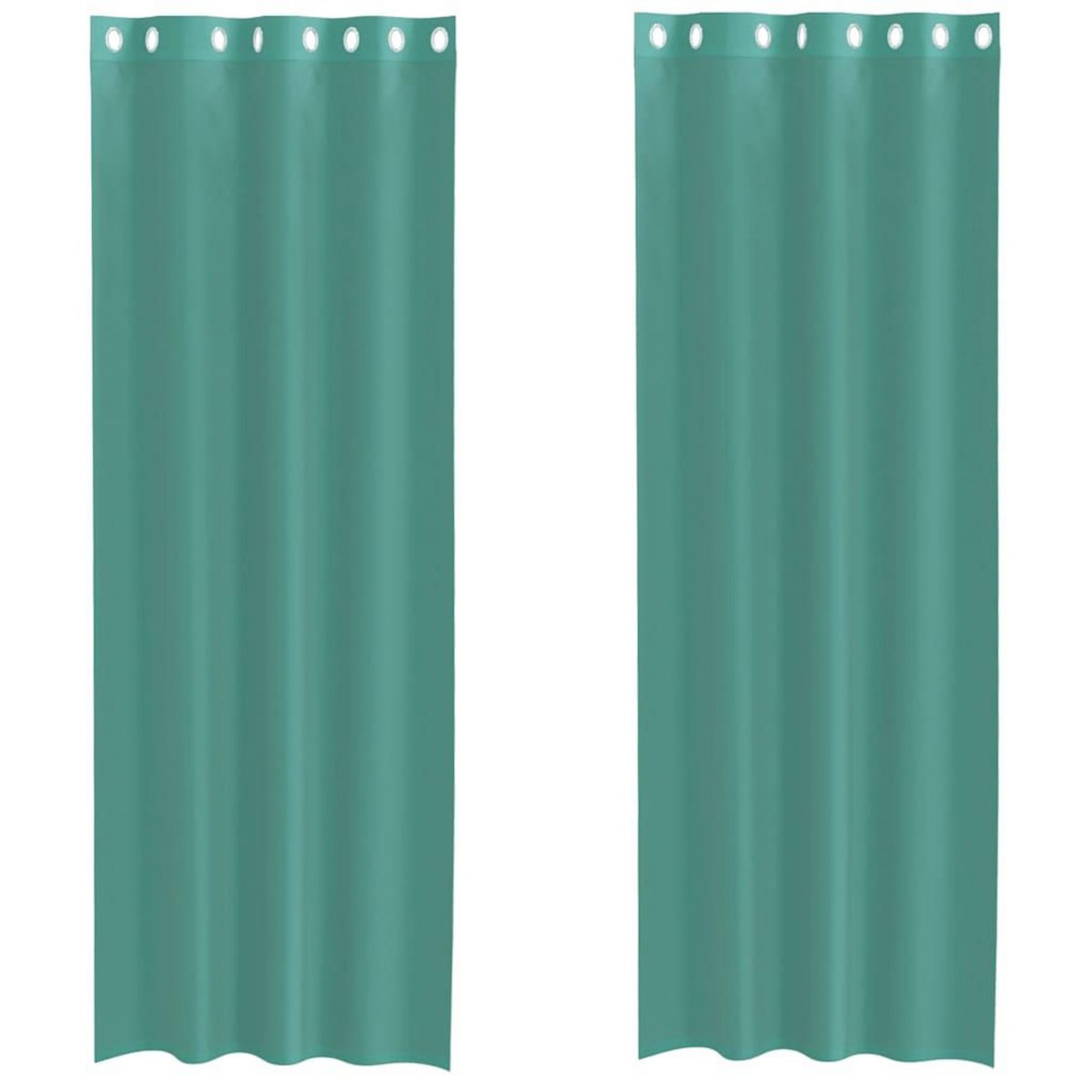 VIDAXL Rideaux en voile avec œillets 2 pcs turquoise