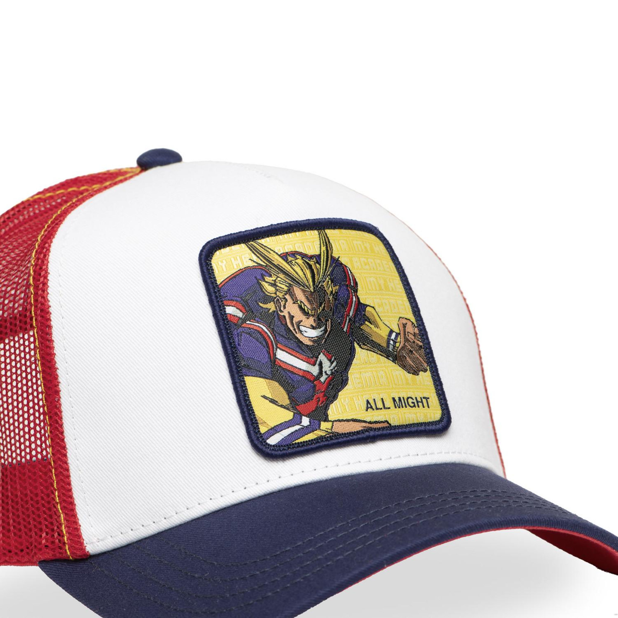 Voir la diapositive 3 : CAPSLAB Casquette trucker avec filet my hero academia all might