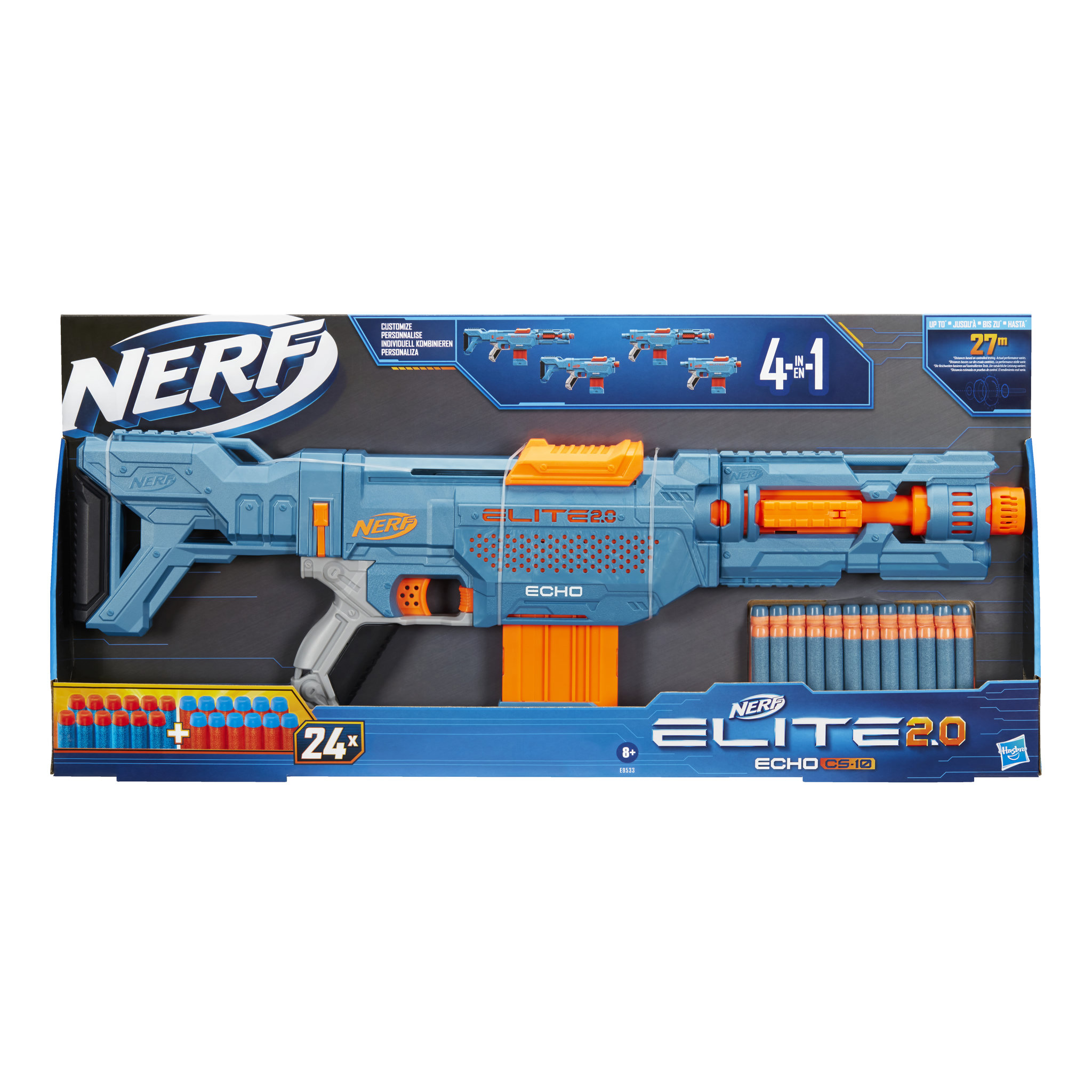 Voir la diapositive 2 : HASBRO Nerf Elite 2.0 Echo CS-10
