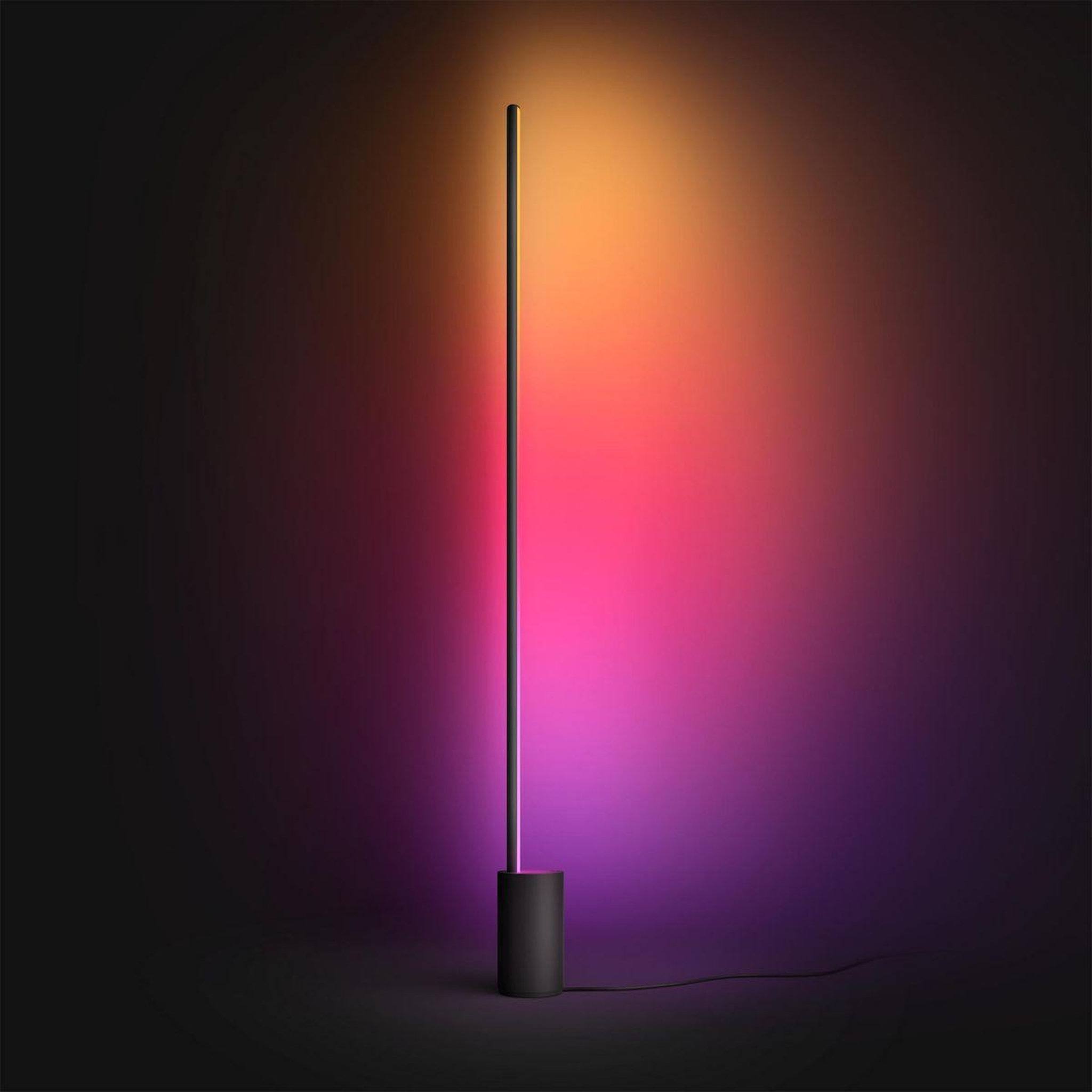 Voir la diapositive 4 : PHILIPS HUE Lampe connectée Gradient Signe noir White&Color Ambiance