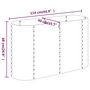 Voir la diapositive 6 : VIDAXL Lit sureleve de jardin Acier enduit de poudre 114x40x68 cm gris