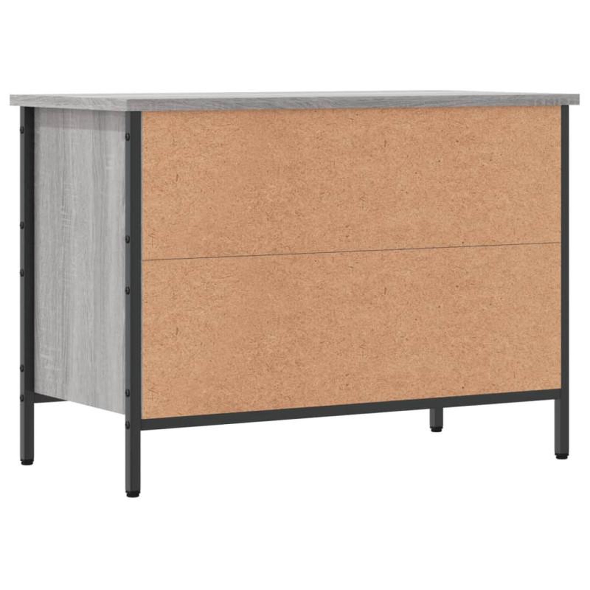 Voir la diapositive 6 : VIDAXL Armoire à chaussures sonoma gris 69x35x50 cm bois d ingénierie