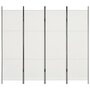 VIDAXL Cloison de separation 4 panneaux Blanc 200 x 180 cm