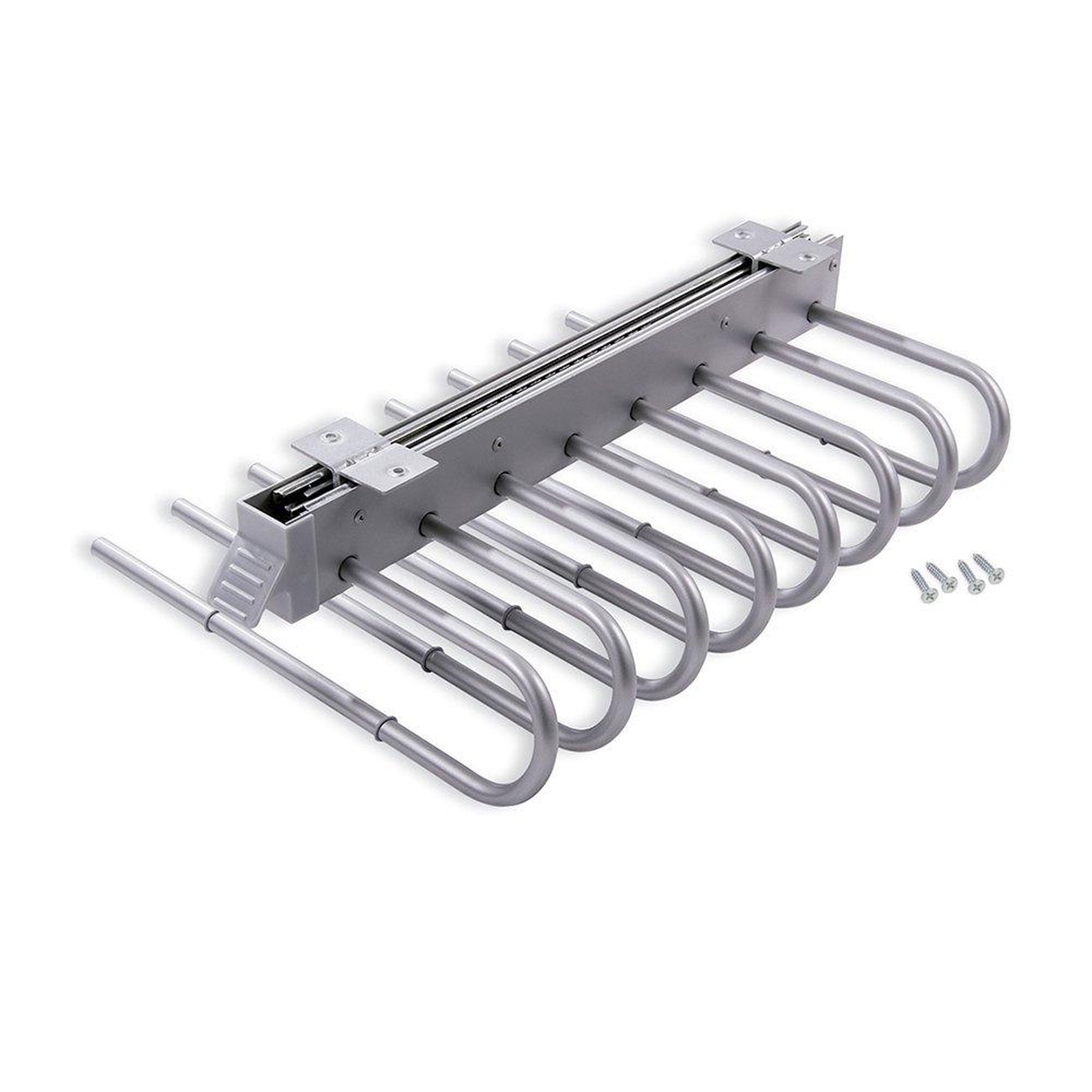 EMUCA SRL Porte-pantalons extractible Keeper pour montage côté droit finition gris métallisé