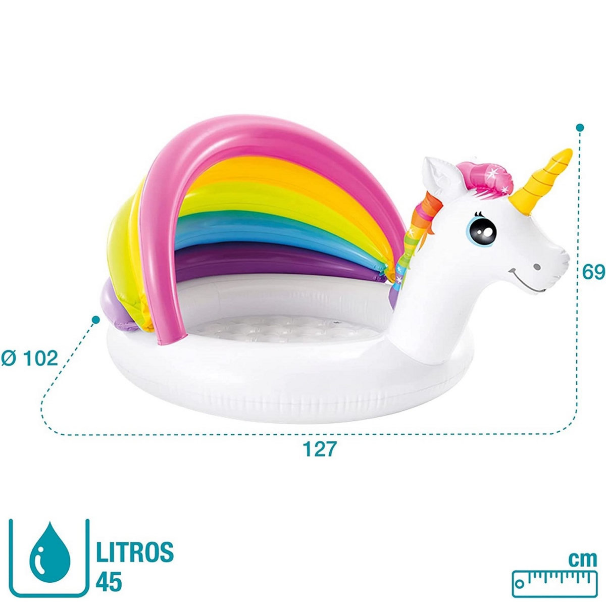 INTEX Piscine Licorne pour bébé 