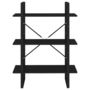 Voir la diapositive 3 : VIDAXL Bibliotheque noir 80x30x105 cm bois d'ingenierie