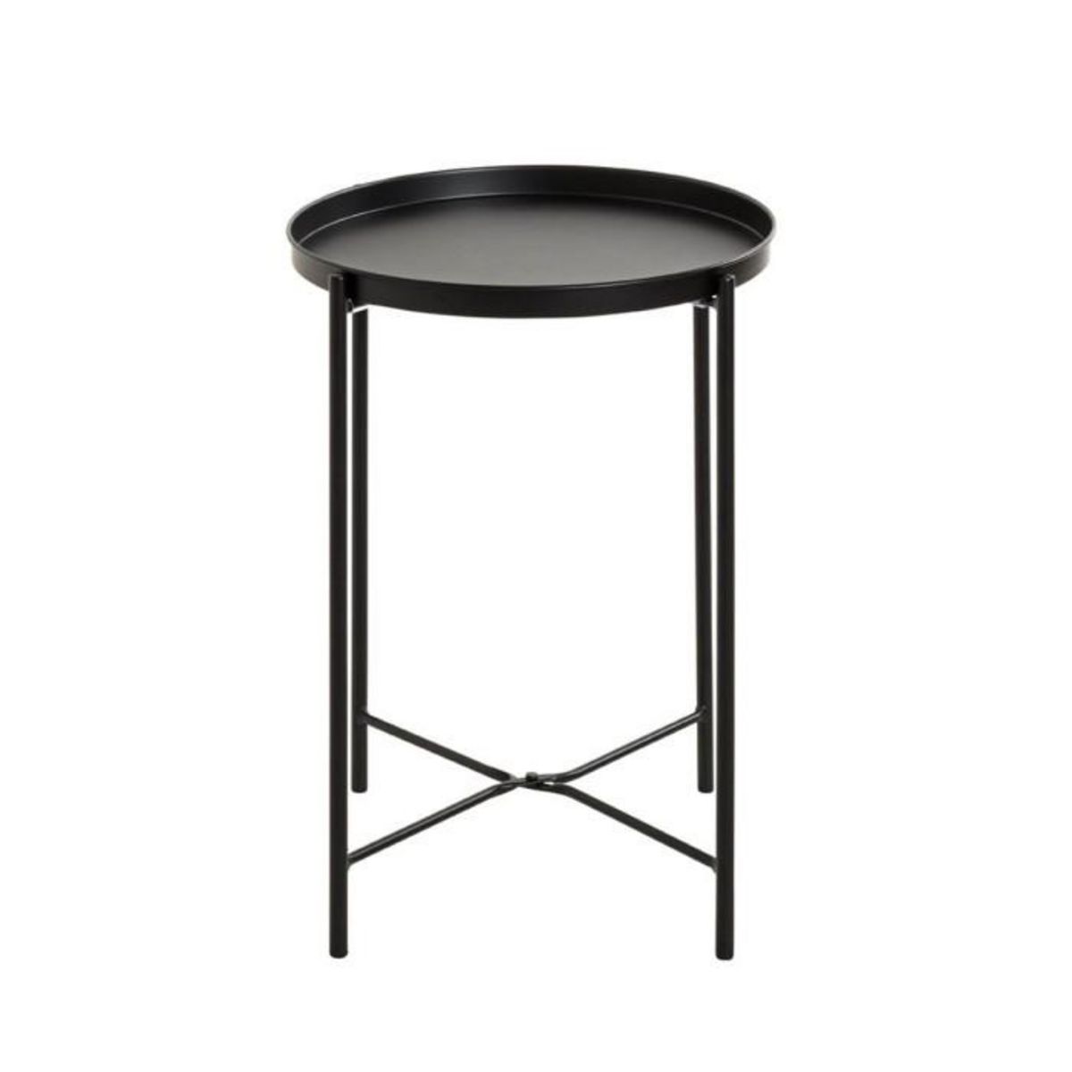Paris Prix Table d'Appoint Métal  Yann  50cm Noir