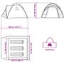 Voir la diapositive 6 : VIDAXL Tente de camping a dome 3 personnes liberation rapide