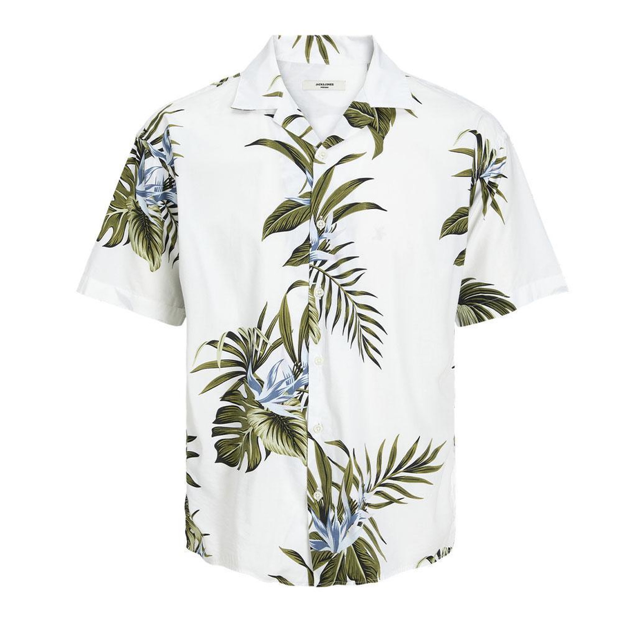 Jack & Jones Chemise Blanche/Verte Homme Jack & Jones Bladrew. Coloris disponibles : Blanc