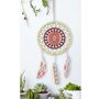 Voir la diapositive 2 : Graine créative Attrape-rêves à customiser en bois - Plumes 12,5 x 23,5 cm