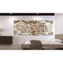 Voir la diapositive 2 : Paris Prix Tableau Imprimé 5 Panneaux  Tree & Waves Brown