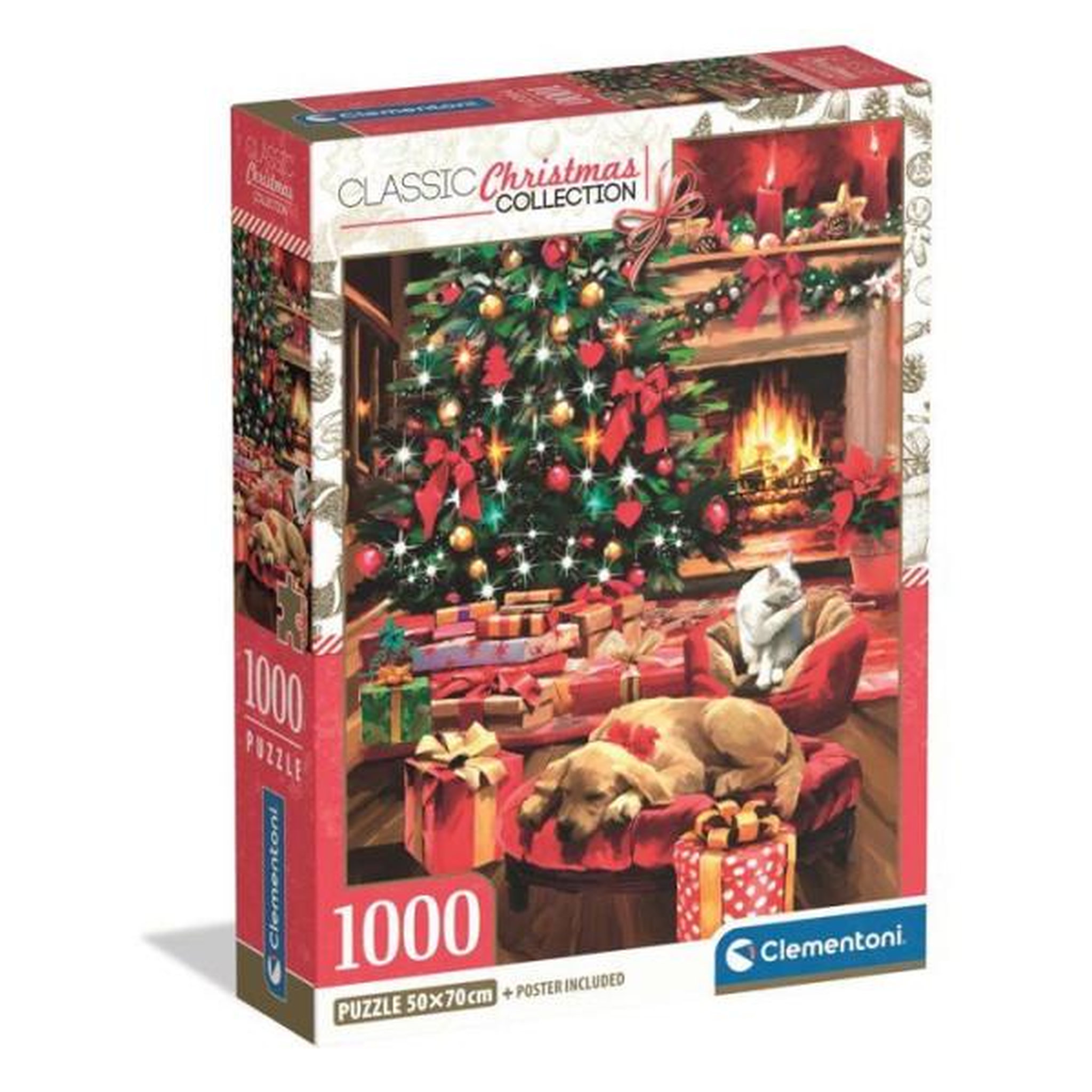 Voir la diapositive 1 : CLEMENTONI Puzzle 1000 pieces - Christmas by the Fire