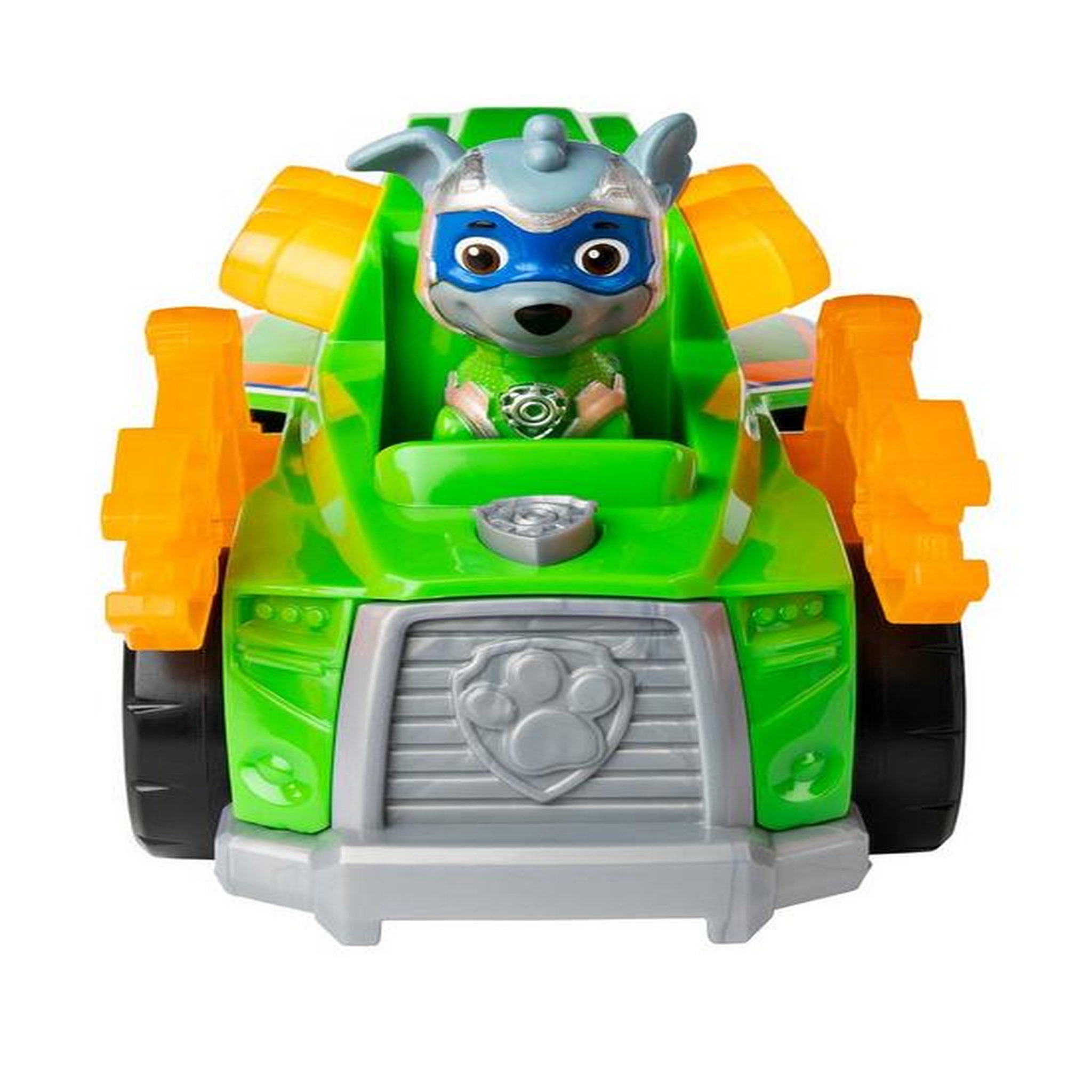 Voir la diapositive 2 : SPIN MASTER VEHICULE + FIGURINE ROCKY MIGHTY PUPS Paw Patrol (solid)